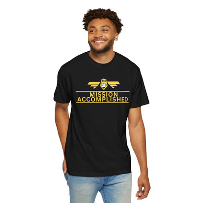 Gaming culture apparel — achievement unlocked tee worn casually outdoors
