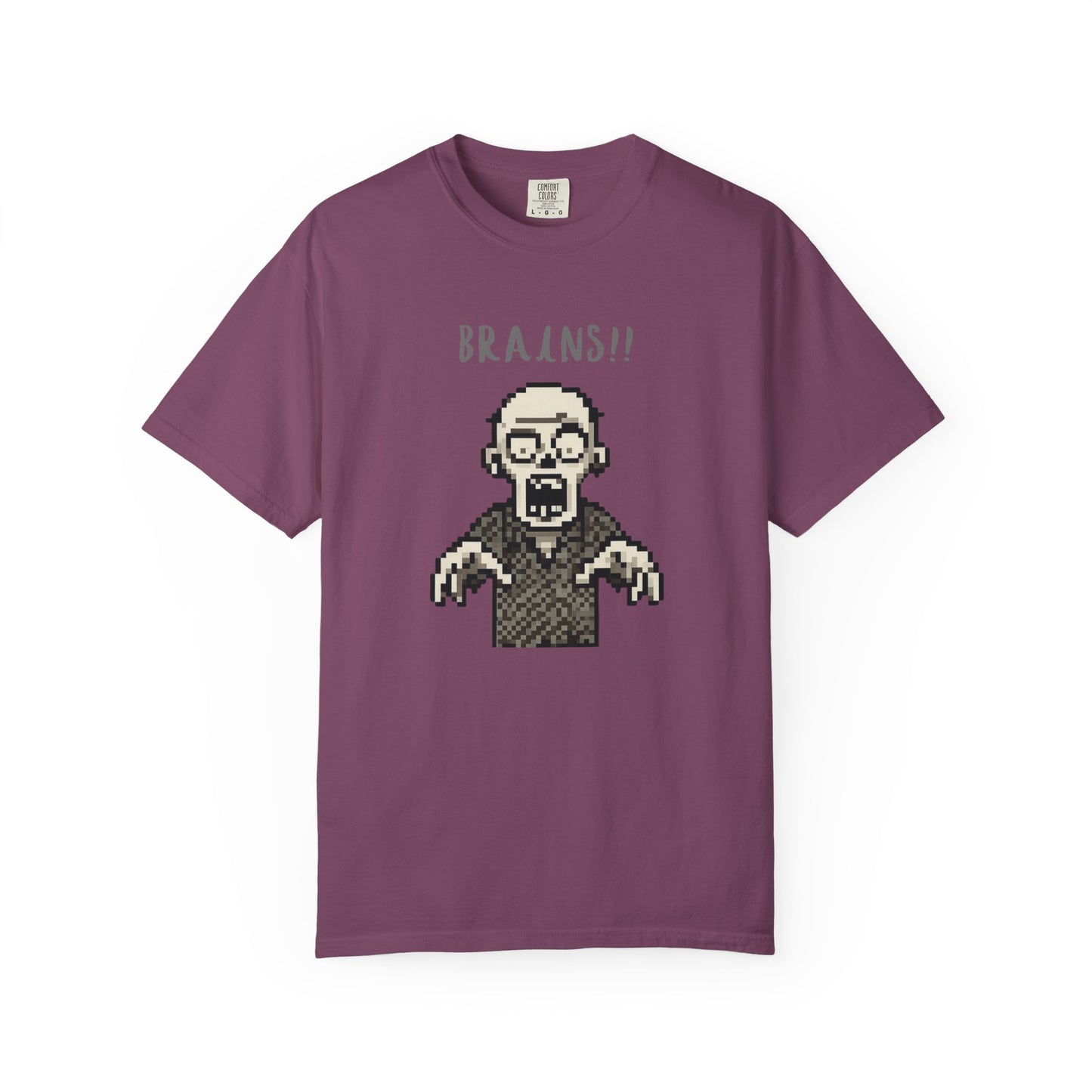 Gaming culture streetwear, pixel zombie horror t-shirt.
