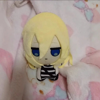 Gardner plush toy emotionless anime girl blue gown figure

