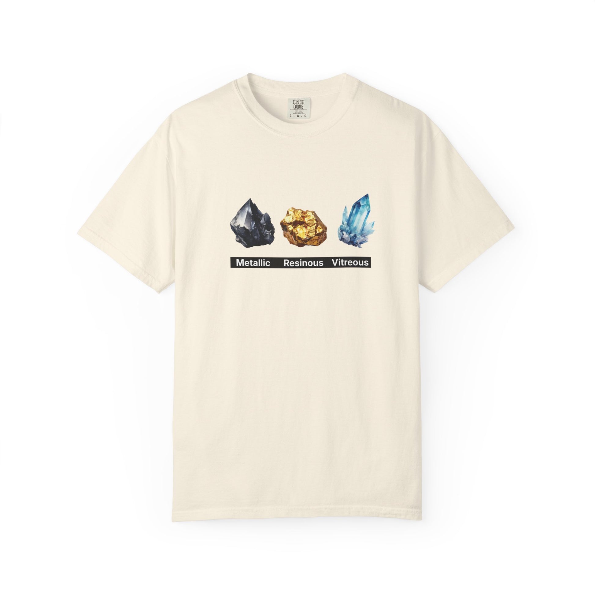 Garment-dyed heavyweight cotton geology graphic tee in relaxed fit