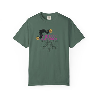 Garment-dyed tee in soft heavyweight cotton with relaxed unisex fit
