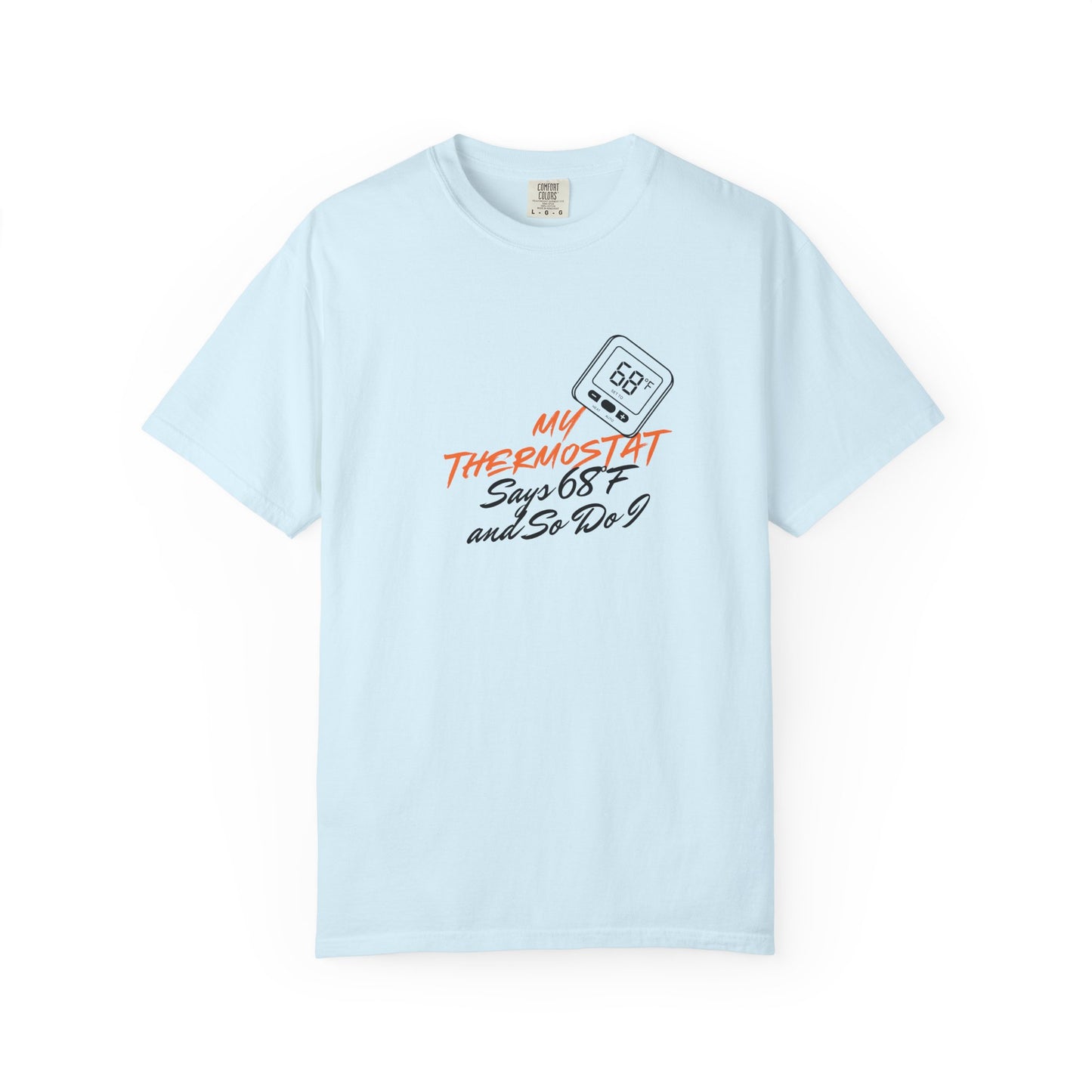 Garment dyed heavyweight tee shown in five different color options side by side
