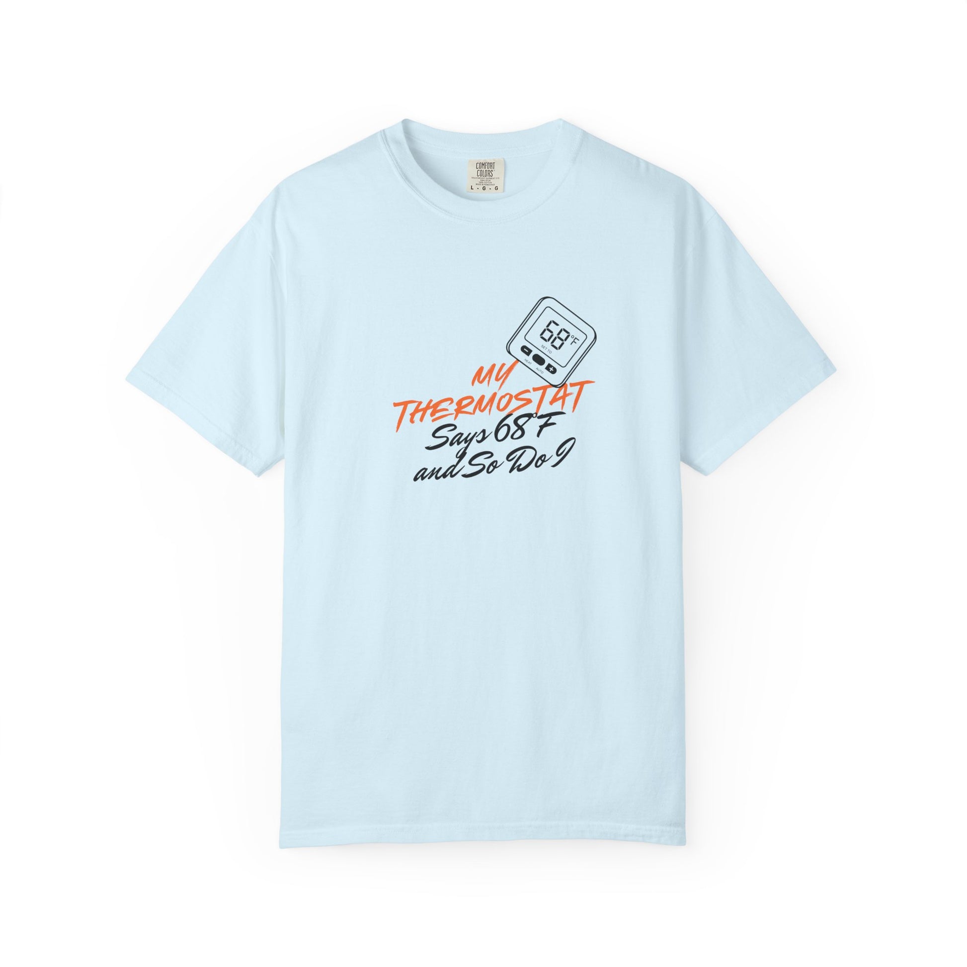 Garment dyed heavyweight tee shown in five different color options side by side
