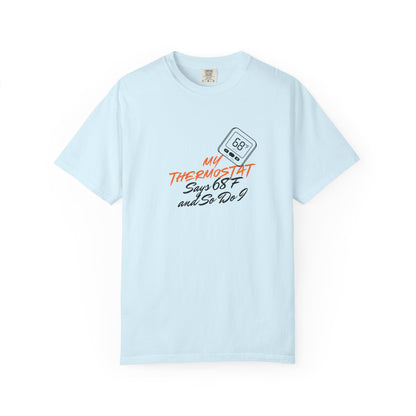 Garment dyed heavyweight tee shown in five different color options side by side
