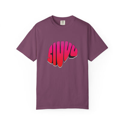 Garment dyed soccer tee shown in a muted washed color
