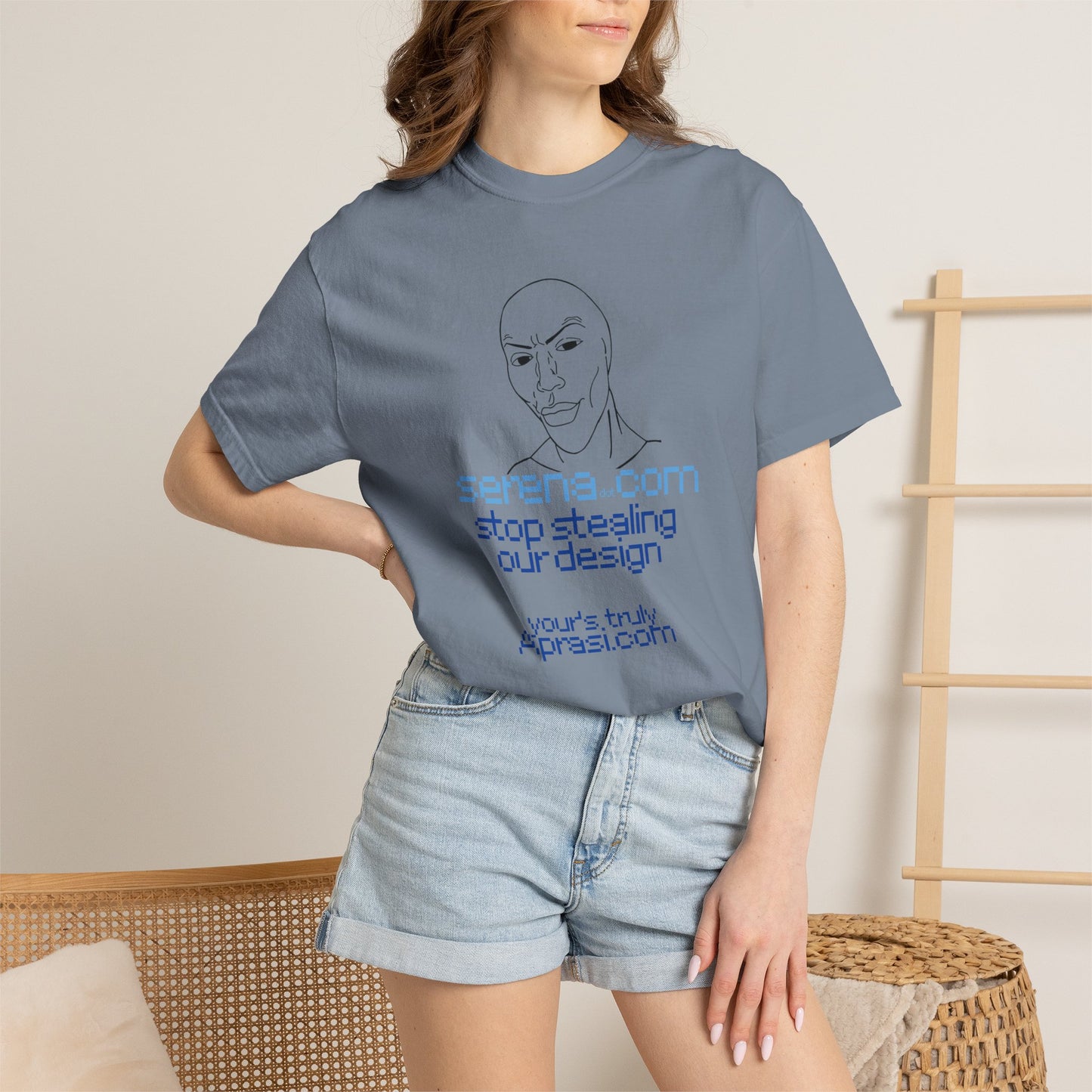 Garment dyed statement tee multiple colorway options display Comfort Colors range


