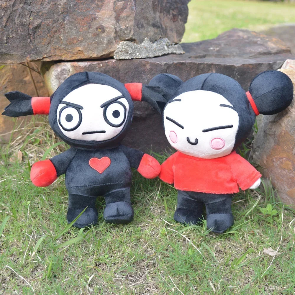 Garu toy closeup face detail ninja anime plush doll
