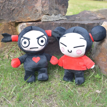 Garu toy closeup face detail ninja anime plush doll