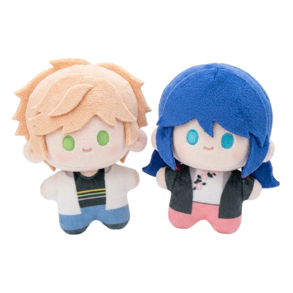 Ladybug and Cat Noir Handmade Chibi Plush Keychains | Marinette and Adrien Fan Plushies 10cm | Miraculous Collectible Dolls