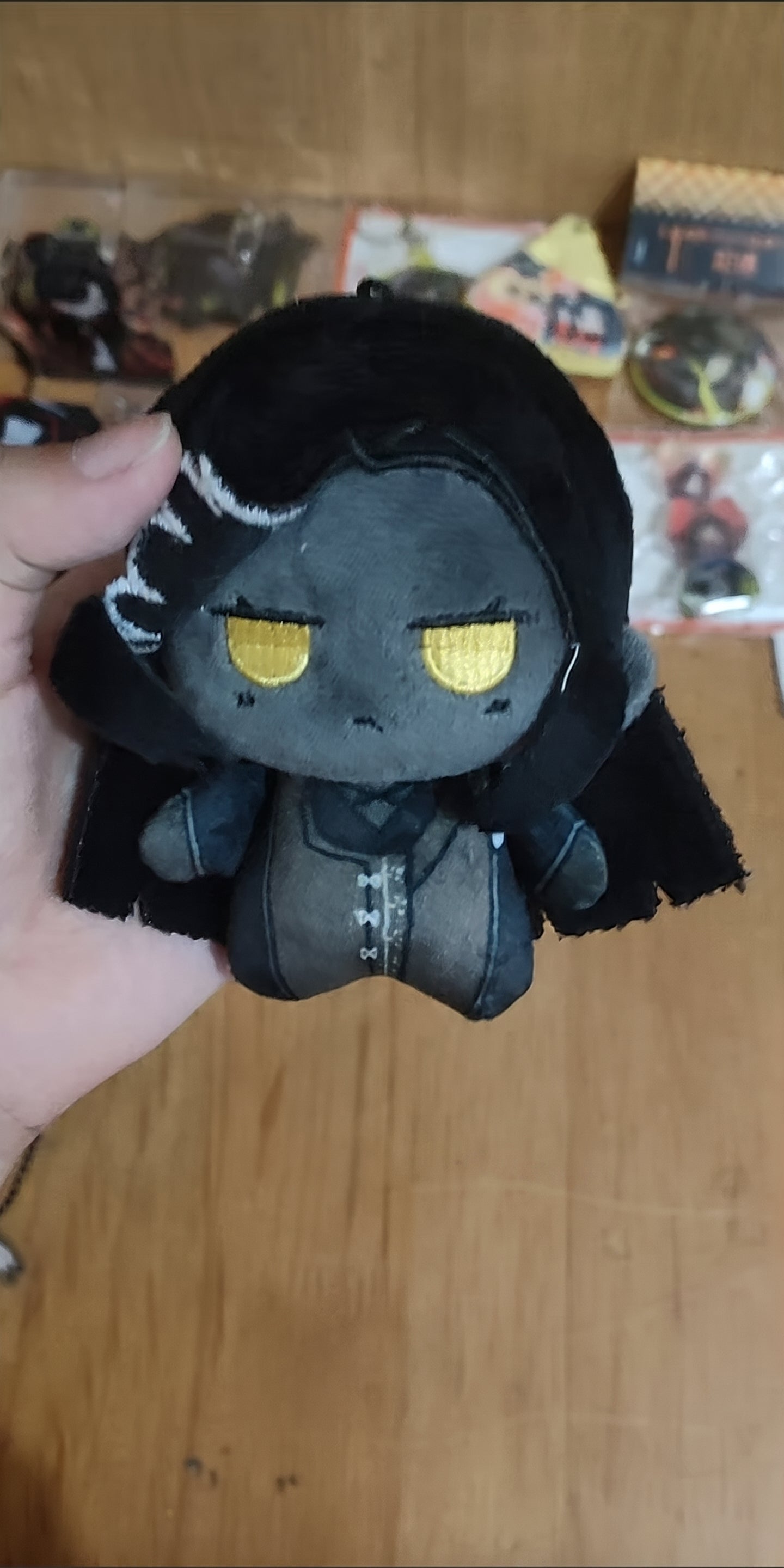 Zilu Kim Plush | Handmade Chibi Keychain Collectible | Dark RPG Sinner Character 10cm