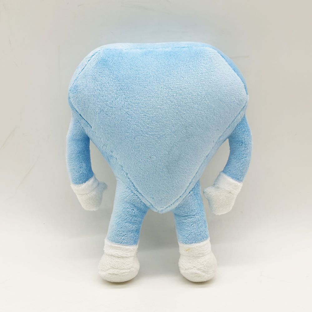 Geometric character plush Diamond from Save the Shapes standing display
