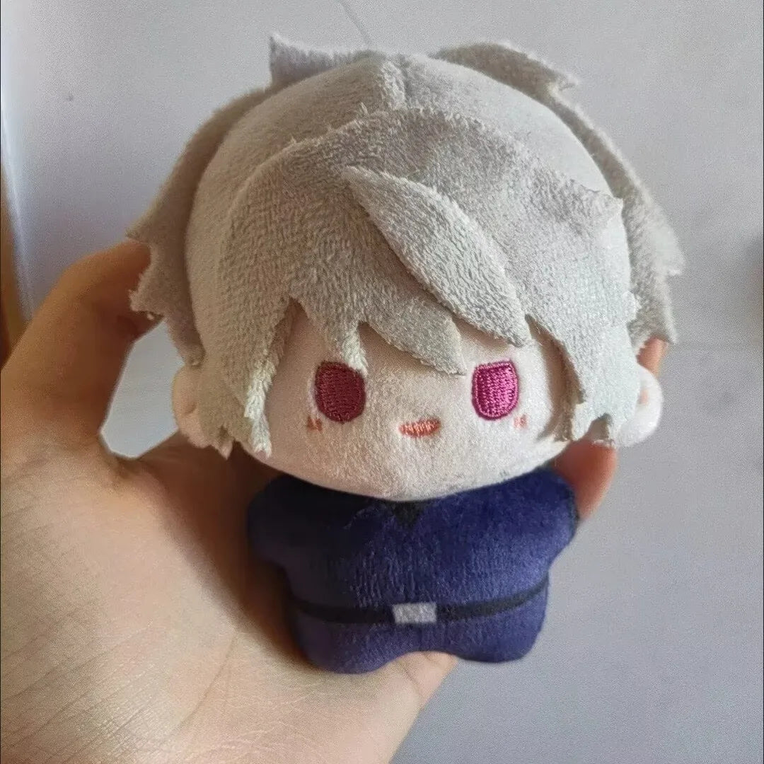 Gilbert Beilschmidt anime plush toy full body display with silver hair and red eyes