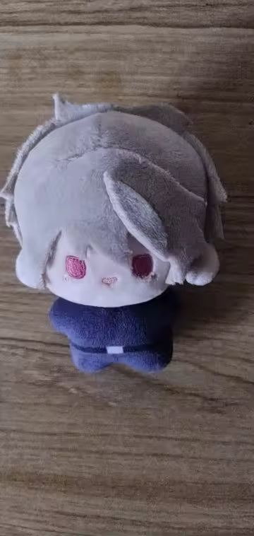 Gilbert beilschmidt plushie silver hair and red eyes detail shot highlighting character accurate design features
