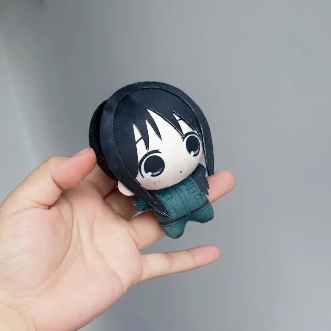 Girls Last Tour plushies 10cm size comparison with hand
