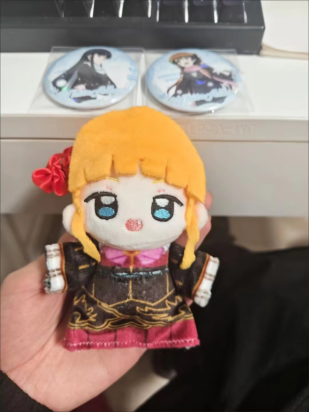 Golden witch character plush 10cm desk display figure