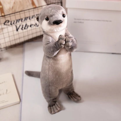 Good luck praying plush set featuring otter and red panda plushies together