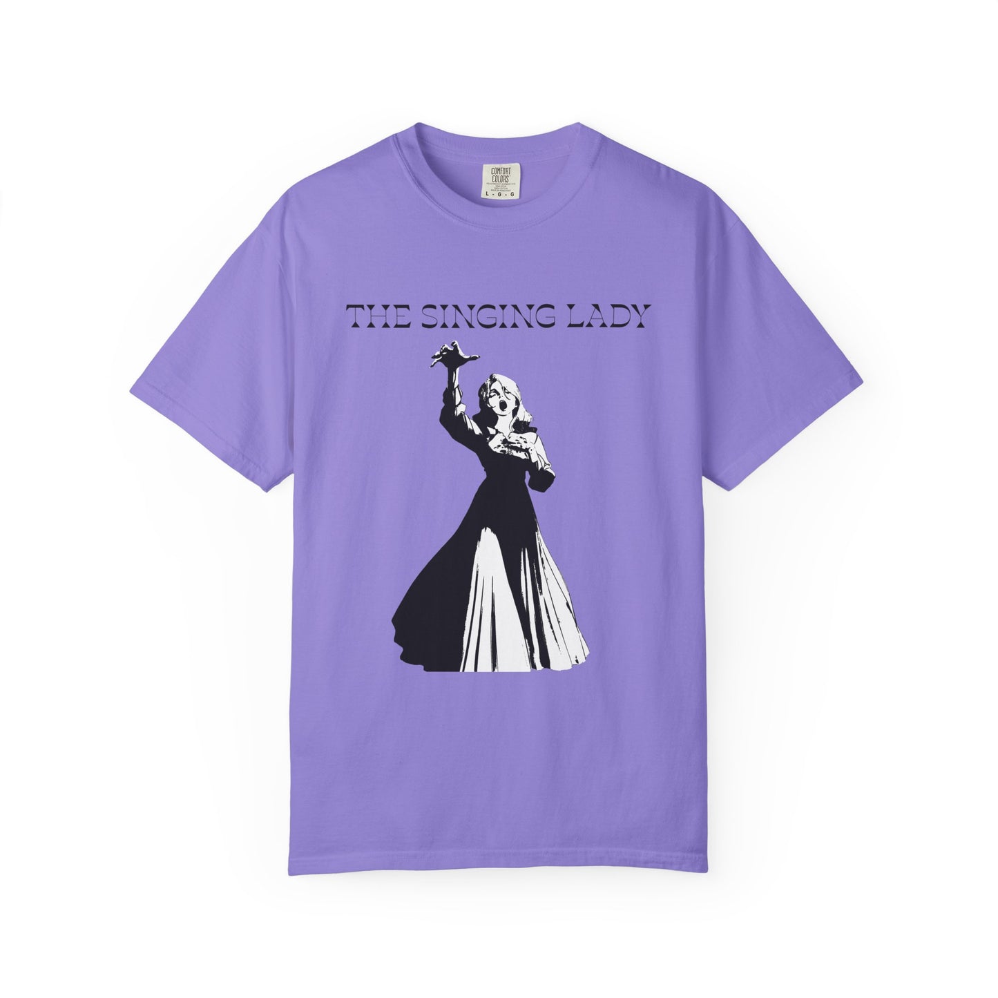 Gothic graphic tee styled as casual everyday streetwear
