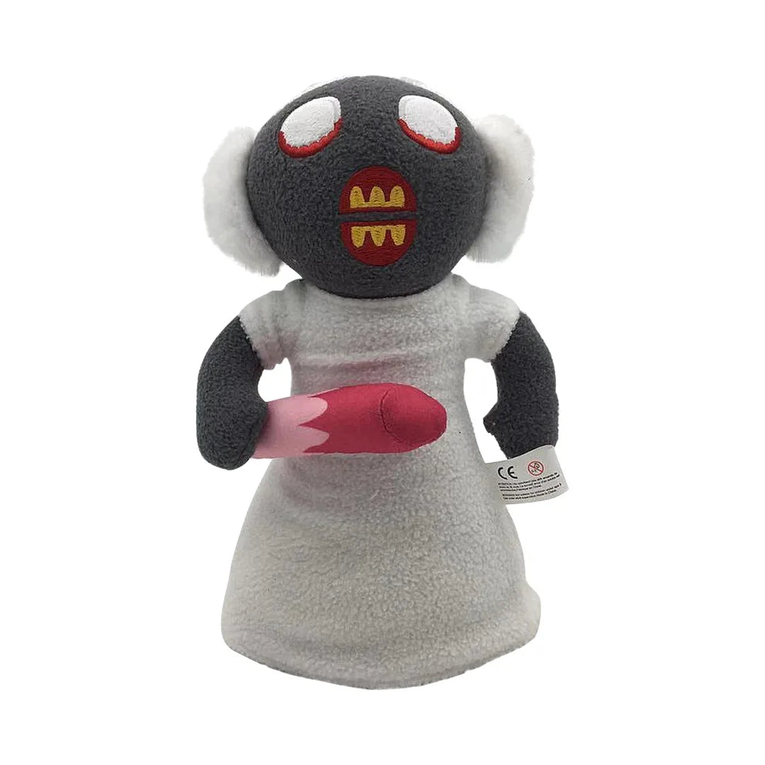 Granny toy side view showing full-body handmade construction
