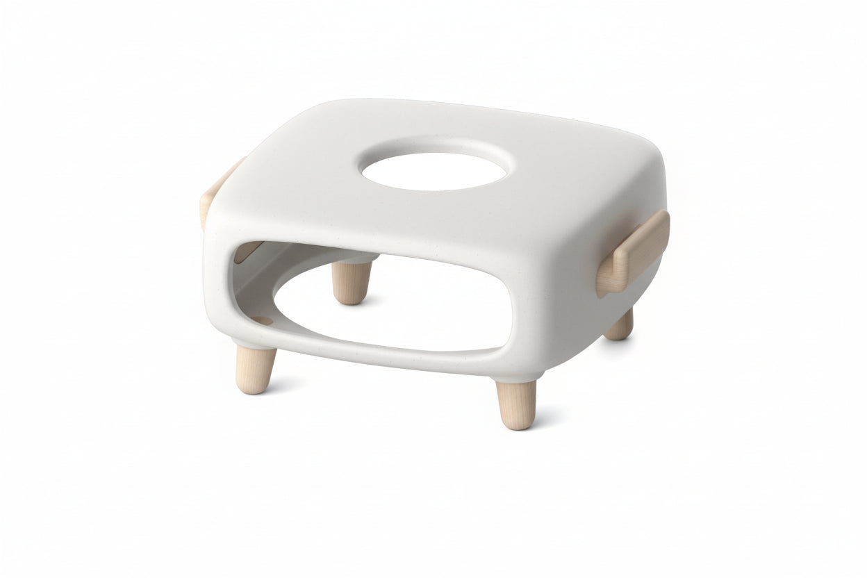 Grey silicone protective case for Mac Mini M4 and M4 Pro with record player aesthetic.