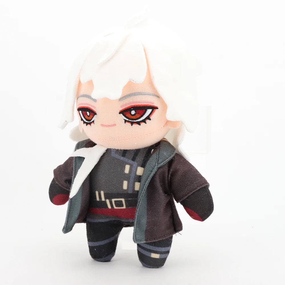 Grim reaper plushie white hair dark jacket A Date with Death character