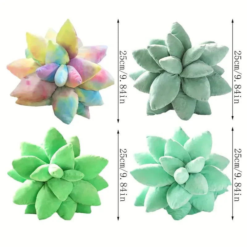 pillow succulent plant Pillow Succulent Flower Bed Throw Kids Plush Toy Plant Shaped Cute Pillows Cactus Leaf Succulant Floor Decorate Child