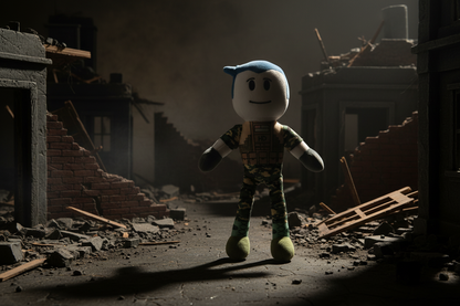 Guest_1337_Sentinel_Survivor_plush_in_a_defensive_pose