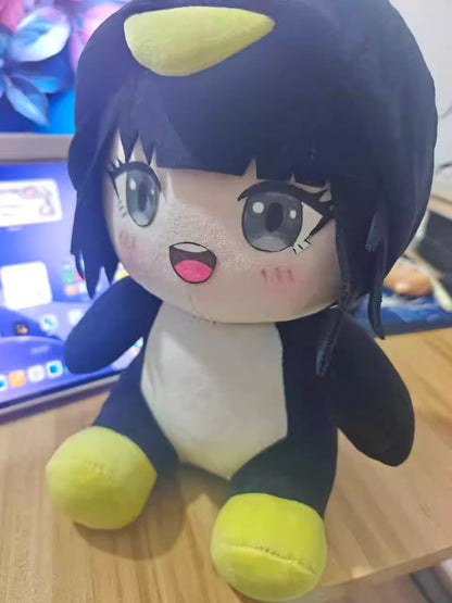 Gugu Gaga Penguin stuffed bird side profile view showing full body shape

