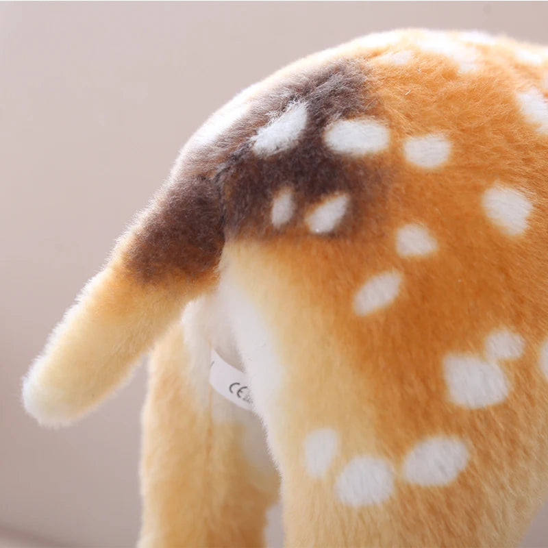 Sika Deer Plush Stuffed Animal Toy | Soft Deer Stuffed Toy in 30cm 60cm or 90cm | Cute Wildlife Deer Plush Gift