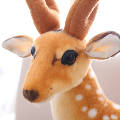 Sika Deer Plush Stuffed Animal Toy | Soft Deer Stuffed Toy in 30cm 60cm or 90cm | Cute Wildlife Deer Plush Gift
