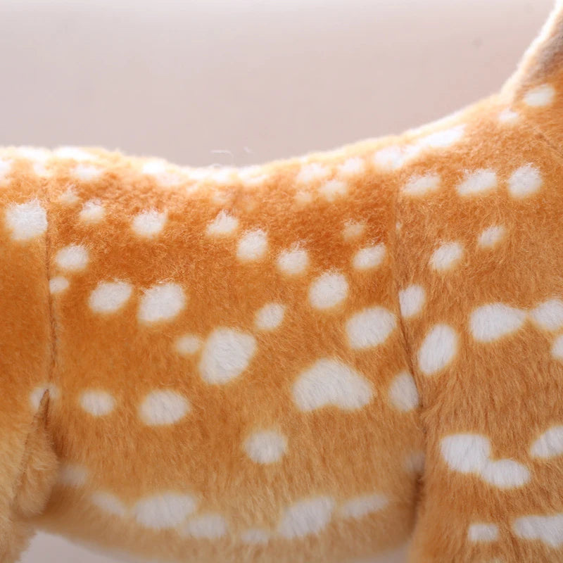 Sika Deer Plush Stuffed Animal Toy | Soft Deer Stuffed Toy in 30cm 60cm or 90cm | Cute Wildlife Deer Plush Gift