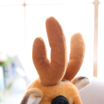Sika Deer Plush Stuffed Animal Toy | Soft Deer Stuffed Toy in 30cm 60cm or 90cm | Cute Wildlife Deer Plush Gift