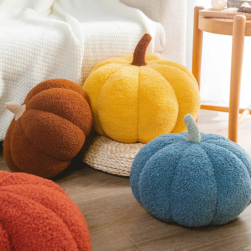 Halloween plushie pumpkin accent cushion with PP Cotton filling