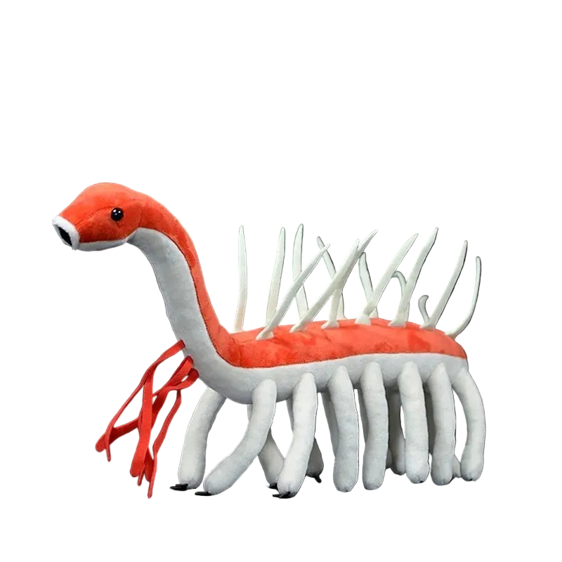 Hallucigenia sparsa plushie 43cm handmade prehistoric Cambrian sea creature soft toy