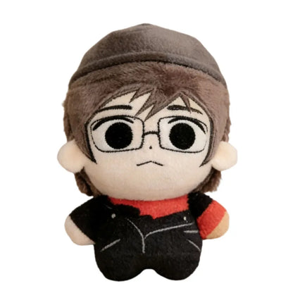 Hand holding the Frank plush to show the portable 15cm keychain size.