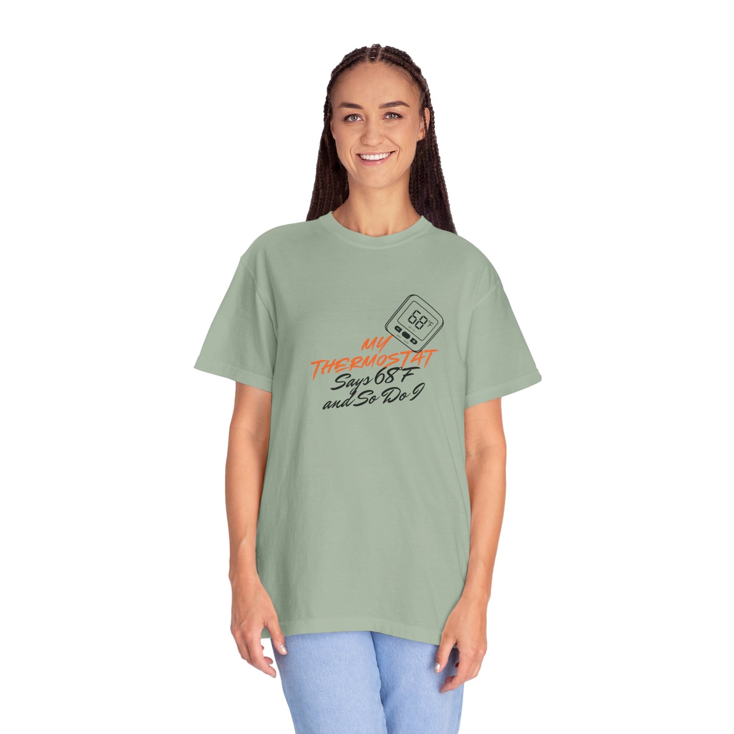 Hand lettered typography shirt design sketch alongside final printed tee
