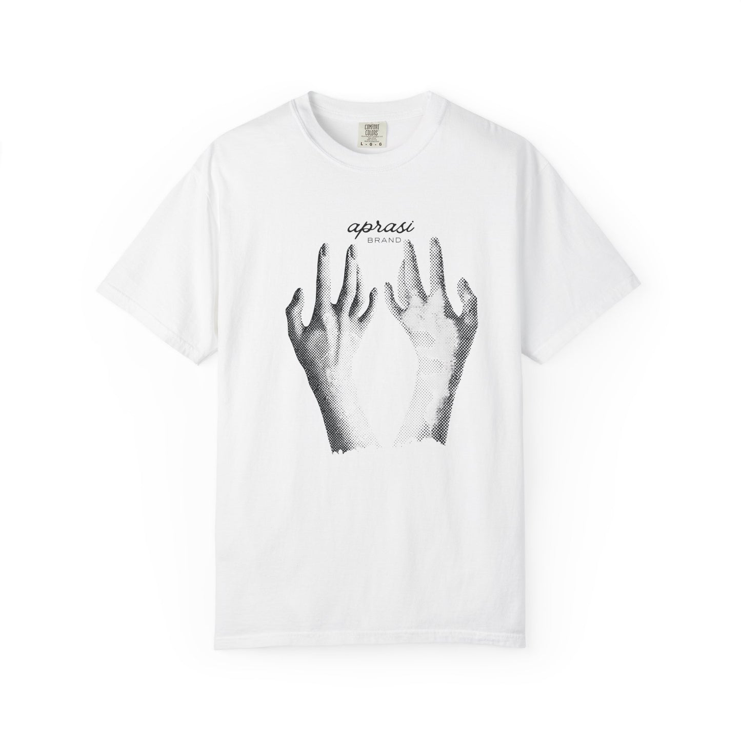 Hand sketch tees unisex flat lay garment dyed graphic tee in muted earth tones

