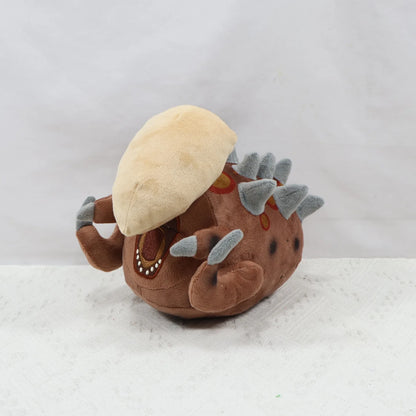 Handmade Anteverse 2 plush alien creature side profile view
