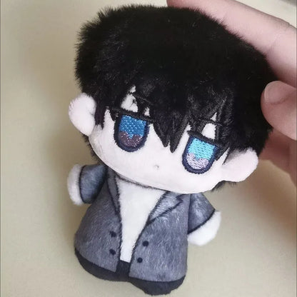 Handmade BL anime cotton doll duo showing both characters standing side by side