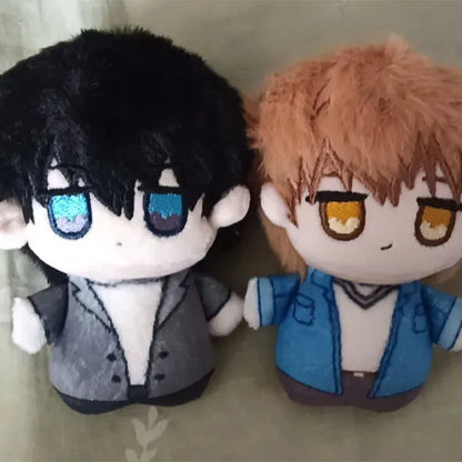 Handmade BL anime couple plush duo featuring two rival actor characters