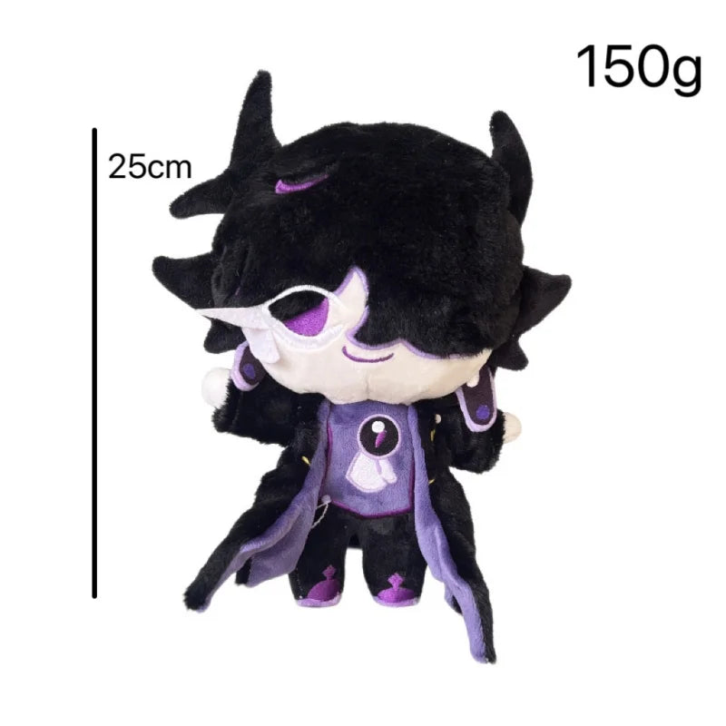 Handmade Black Sapphire Cookie plush collectible sitting on shelf