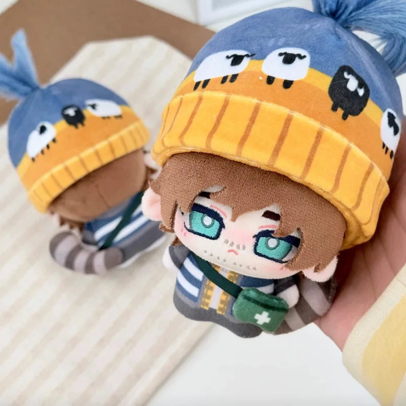 Handmade Bryan Hodukavich courier plush with removable hat and bag