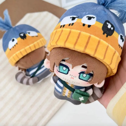Handmade Bryan Hodukavich courier plush with removable hat and bag