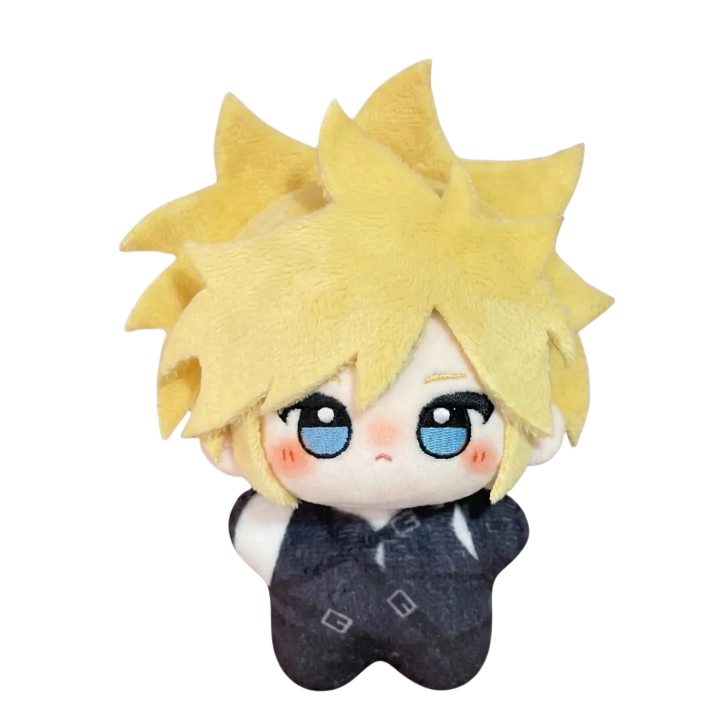 Handmade Cloud Strife plush toy inspired by a popular classic JRPG series 10CM
