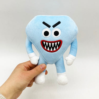 Handmade Diamond character plush from Save the Shapes game
