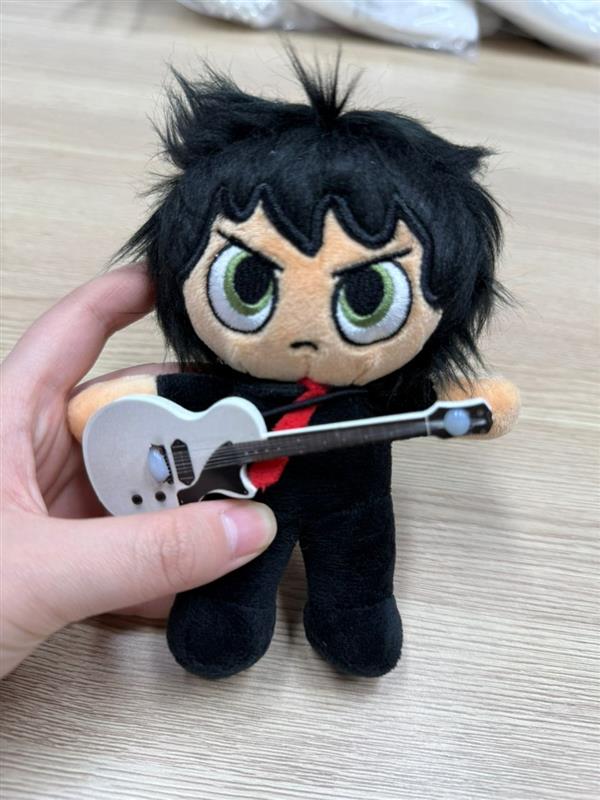 Handmade Gerard plush in the iconic "Three Cheers for Sweet Revenge" red tie and black suit attire
