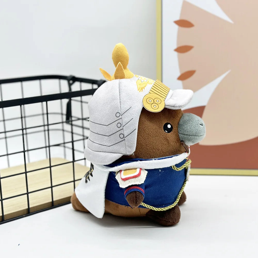 Handmade Kaiser plushie crown detail close-up shot