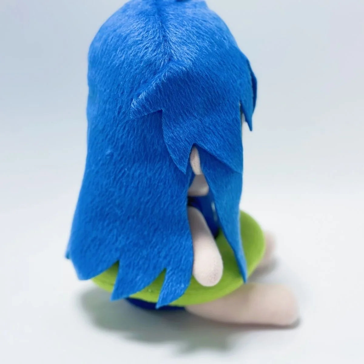 Handmade Konata Izumi fumo plush front view, kawaii anime plush doll