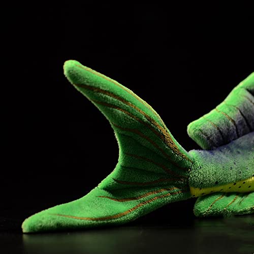 Handmade Mahi-Mahi fish plush toy for fishing enthusiasts and ocean lovers