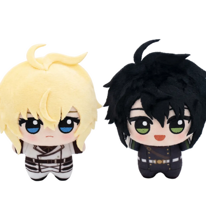 Handmade Mikaela plush chibi figure, fan-inspired vampire anime collectible, 10cm
