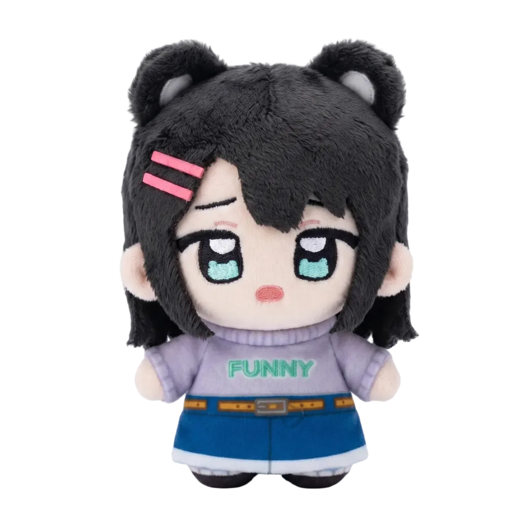 Handmade Misaki Okusawa plush toy 10CM chibi collectible front view
